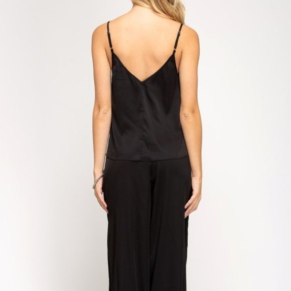 Satin Cami & Pant PJ Set - Picture 2 of 3